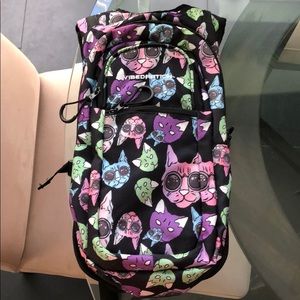 Vibedration party cats hydration backpack